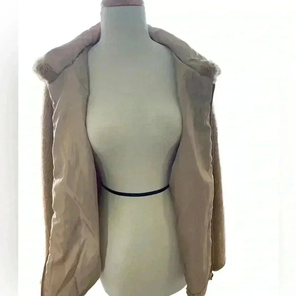 Style & Co, Light Brown Teddy Bear Jacket Size Small/ Medium Super Soft No Flaws - Picture 8 of 10